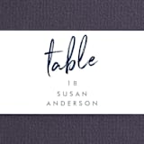 "Funky Names" - Place Cards in Navy by Phrosné Barwood - Detail