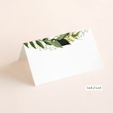 "Vines of Green" - Place Cards in Fern by Susan Moyal - Folded Back of Card
