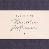 "Simply Perfect" - Place Cards in Blush by Brianne Larsen - Detail