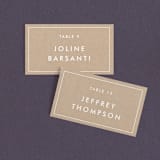 "Modern Stamp" - Place Cards in Kraft by seulghi - Front with Free Guest Printing