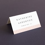 "over and over" - Place Cards in Soft Peach by Lea Delaveris - Folded with Free Guest Printing