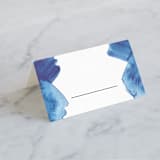 "Modern Water" - Place Cards in Celestial by Olivia Raufman - Blank front