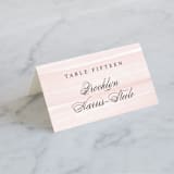 "Effervescent" - Place Cards in Blush by Kristie Kern - Folded with Free Guest Printing