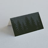 "Enchanted Forest" - Place Cards in Amaranth by Susan Moyal - Blank front