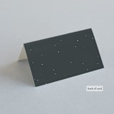 "Enchanted Forest" - Place Cards in Amaranth by Susan Moyal - Folded Back of Card