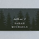 "Enchanted Forest" - Place Cards in Amaranth by Susan Moyal - Detail