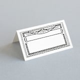 "Ink Detailing Frame" - Place Cards in Ink by Shiny Penny Studio - Blank front