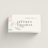 "Spring Wildflowers" - Place Cards in Pink Floral by Mere Paper - Folded with Free Guest Printing