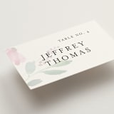 "Spring Wildflowers" - Place Cards in Pink Floral by Mere Paper - Detail