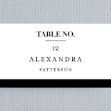 "The Minimalist" - Place Cards in Pearl by Kelly Schmidt - Detail