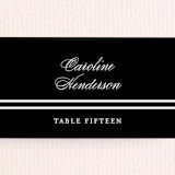 "Downtown" - Place Cards in Onyx by Lauren Chism - Detail