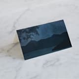 "Coastal Nights" - Place Cards in Midnight by Kelly Schmidt - Blank front