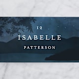 "Coastal Nights" - Place Cards in Midnight by Kelly Schmidt - Detail