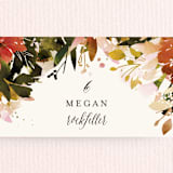"Eden" - Place Cards in Poinsettia by Lori Wemple - Detail
