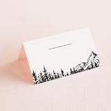 "Mountains" - Place Cards in Ivory by Anastasia Makarova - Blank front
