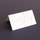 "Twirl Monogram B" - Place Cards in Blush by Ariel Rutland - Blank front