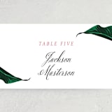 "Mod Palm" - Place Cards in Pearl by Erin Hodges - Detail