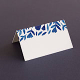"Wildflower Floral" - Place Cards in Navy by Katharine Watson - Blank front