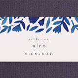 "Wildflower Floral" - Place Cards in Navy by Katharine Watson - Detail