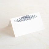 "Ornate" - Place Cards in Indigo by Nazia Hyder - Blank front