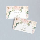 "Garden Wedding" - Place Cards in Blush by Susan Moyal - Front with Free Guest Printing