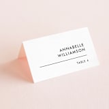 "Slanted" - Place Cards in Noir by Drango Design - Folded with Free Guest Printing