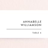 "Slanted" - Place Cards in Noir by Drango Design - Detail