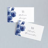 "Cornflower Wedding" - Place Cards in Periwinkle by Chris Griffith - Front with Free Guest Printing