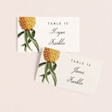 "Party in Paradise" - Place Cards in Pineapple by Erin Hodges - Front with Free Guest Printing