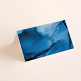 "blue tides" - Place Cards in Sea Blue by Erin Deegan - Blank front