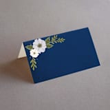"Floral Ring" - Place Cards in Atlantic by Karidy Walker - Blank front