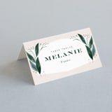 "Eternity" - Place Cards in Sage by Leah Bisch - Folded with Free Guest Printing