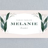 "Eternity" - Place Cards in Sage by Leah Bisch - Detail