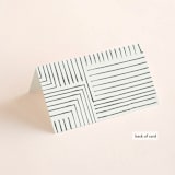 "Pattern Play" - Place Cards in Pebble by Anelle Mostert - Folded Back of Card