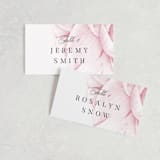 "Botanic" - Place Cards in Midnight by kelli hall - Front with Free Guest Printing
