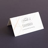 "Today & Always" - Place Cards in Peach by Stacey Meacham - Folded with Free Guest Printing