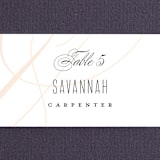 "Today & Always" - Place Cards in Peach by Stacey Meacham - Detail