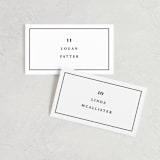 "Prelude" - Place Cards in Vanilla by Nazia Hyder - Front with Free Guest Printing