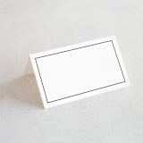 "Prelude" - Place Cards in Vanilla by Nazia Hyder - Blank front