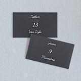 "Watercolor Leaf" - Place Cards in Porcelain by Hanna M - Front with Free Guest Printing