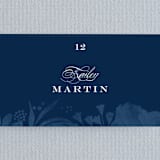 "Floral screenprint" - Place Cards in Navy by Jennifer Wick - Detail