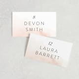 "Ethereal Bouquet" - Place Cards in Blush by Petra Kern - Front with Free Guest Printing