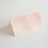 "Ethereal Bouquet" - Place Cards in Blush by Petra Kern - Folded Back of Card
