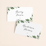 "Paradise" - Place Cards in Forest by Oma N. Ramkhelawan - Front with Free Guest Printing