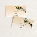 "Amore" - Place Cards in Sunset by Susan Moyal - Front with Free Guest Printing