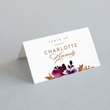 "Fall romance" - Place Cards in Jewelled by Creo Study - Folded with Free Guest Printing