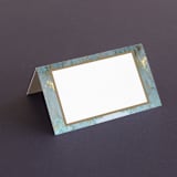 "Something Blue" - Place Cards in Aqua by Benita Crandall - Blank front