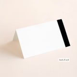 "Basically" - Place Cards in Noir by 2birdstone - Folded Back of Card