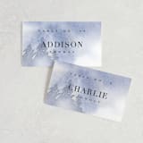 "Misty trees" - Place Cards in Frost by Stacey Meacham - Front with Free Guest Printing