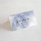 "Misty trees" - Place Cards in Frost by Stacey Meacham - Folded with Free Guest Printing